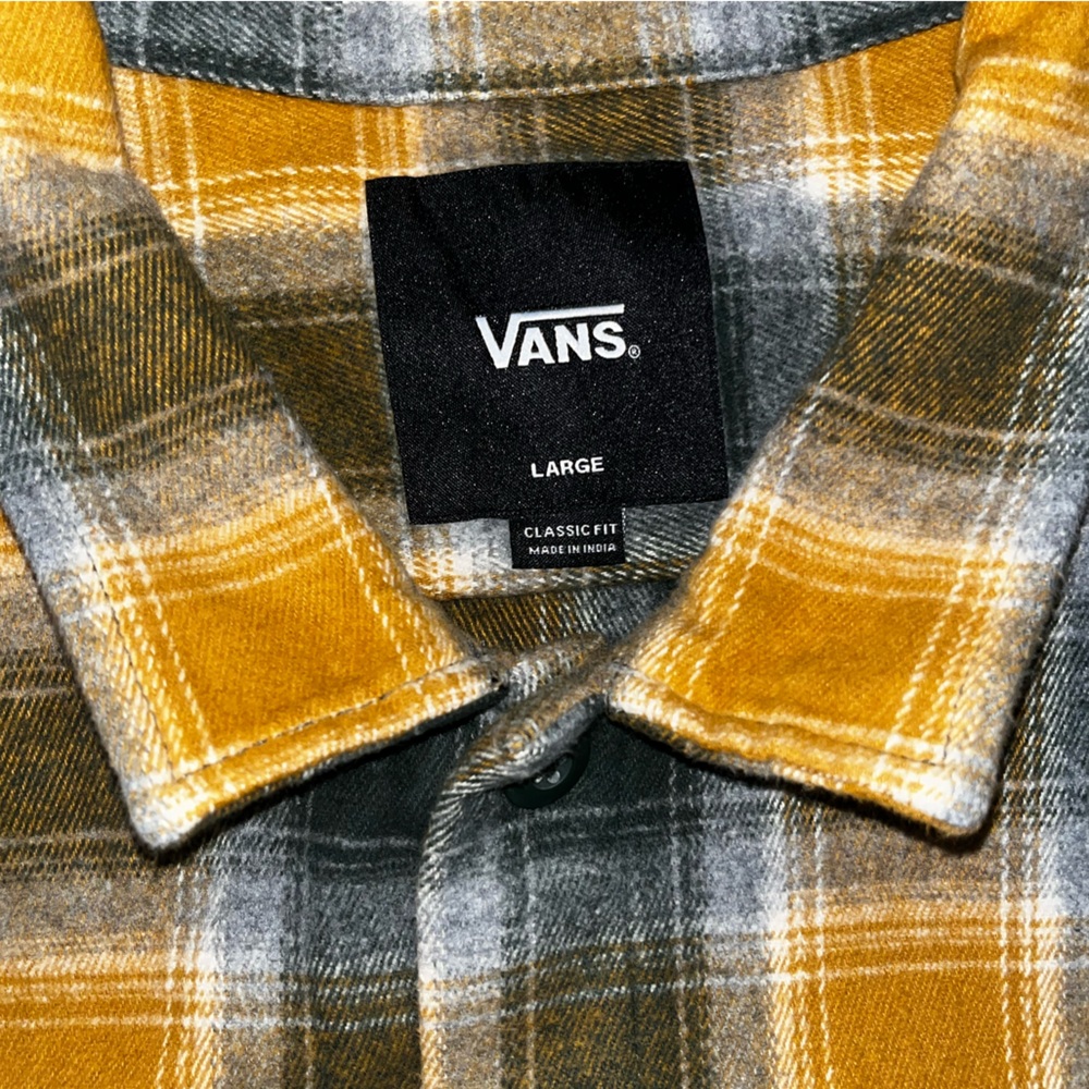 NEW VAN'S "Pemberton LS Button Up Pocket Shirt" MEN'S MULTI-COLOR L Classic Fit - Picture 4 of 4